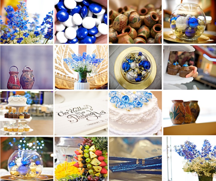 blue wedding